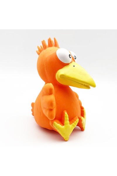 Choice لعبة كلب برتقالية اللون على شكل ببغاء كبير المنقار، لعبة ضغط ناطقة مصن...