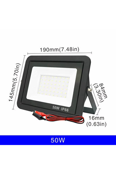 Choice كشاف إضاءة LED خارجي يعمل بجهد 12 فولت تيار مستمر، أبيض بارد (5500-700...