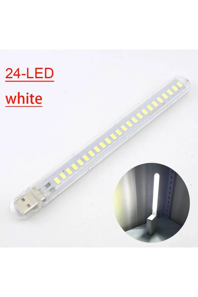 Choice 24LED White 1PC Mini USB LED Night Light 3/8/10/24LEDs 5V Book Lamp wi...
