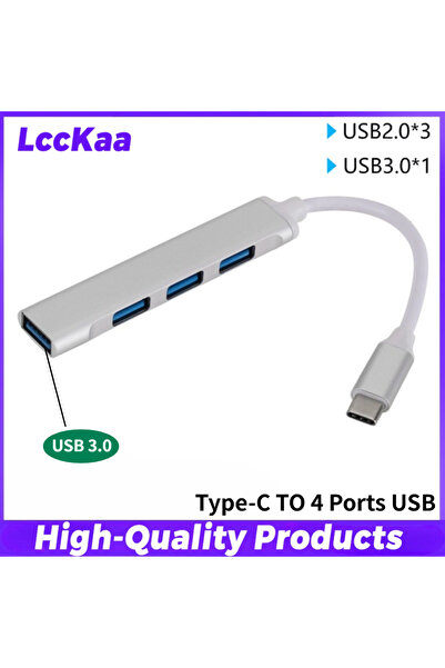 Choice موزع USB صغير من النوع C من نوع Sliver للهواتف المحمولة وأجهزة الكمبيو...