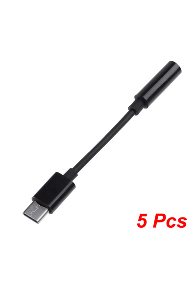 Choice 5PCS-Black USB Type C To 3.5mm Aux Adapter Type-c 3.5mm Jack Audio Cab...
