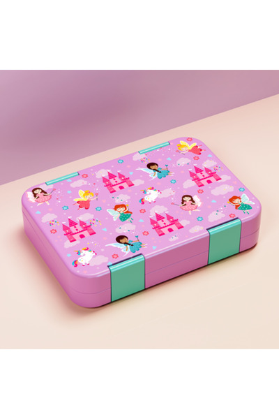 Choice 1100ml 1 6grid pink print 37oz Adorable Cartoon Printed Bento Box Micr...