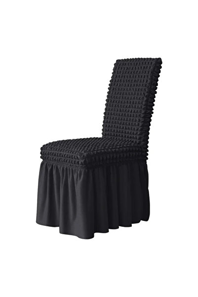 Choice غطاء كرسي من قماش السيرسيكر، قطعة واحدة، مقاس A6، تنورة مطاطية قابلة ل...