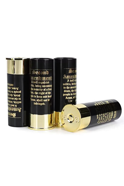 Choice 4pcs 4pcs/Set Plastic 3.6x1.2inch 2nd Amendment 12 Gauge Shot Glass, P...