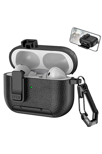 Choice غطاء سماعات أذن جديد أسود اللون لسماعات AirPods Pro 3 من الجيل الثالث،...