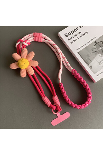 Choice حبل تعليق للهاتف المحمول بتصميم زهور إبداعي من البوليستر/النايلون TG-1...