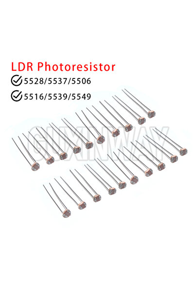 Choice GL5528 50 قطعة مقاومة ضوئية حساسة للضوء (LDR) 5528 GL5528 5537 5506 55