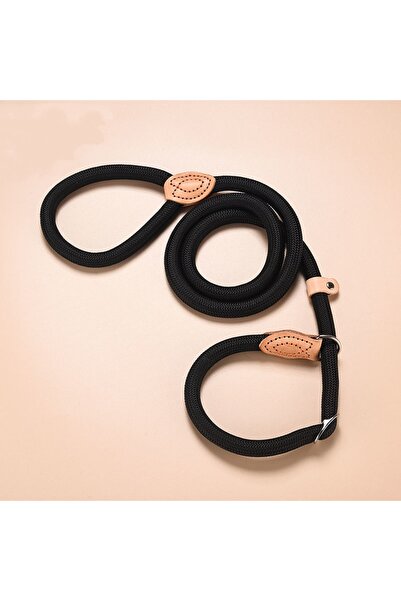 Choice 0.6 سم × 150 سم، مقود كلب أسود، حبل منزلق، مقود من الرصاص، حبل مضفر شد...