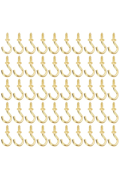 Choice 50 قطعة ذهبية، 100/50 قطعة، خطافات تثبيت صغيرة للسقف، مصنوعة من الحديد...