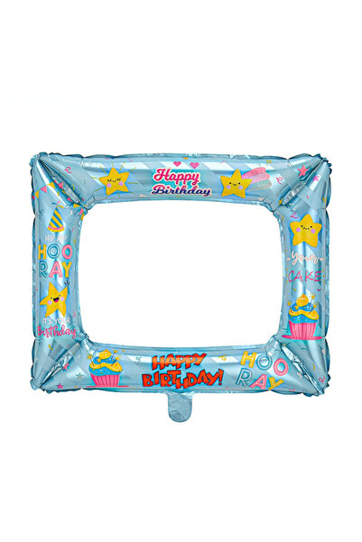 Choice Other blue Birthday Graduation Dots Photo Frame Aluminum Film Balloon ...