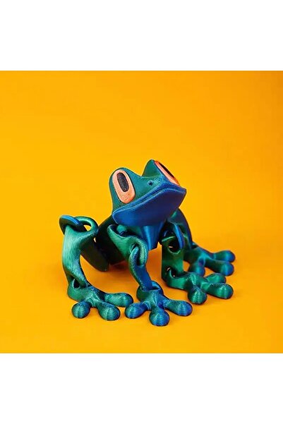 Choice4 12cm dark-green 1pc 3D Printing Simulation Tree Frog Movable Frog Orn...
