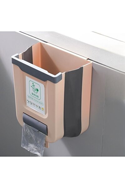 Choice سلة مهملات قابلة للطي سعة 7 لترات، تُثبت على الحائط، تُثبت على باب خزا...