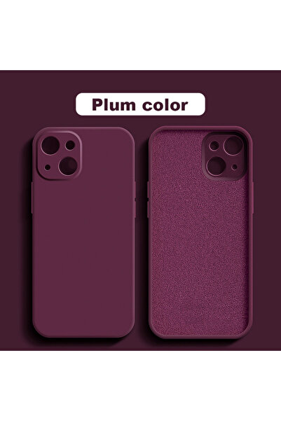 Choice جراب مقاوم للصدمات باللون الأحمر البرقوقي لهاتف آيفون 13، متوافق مع هو...