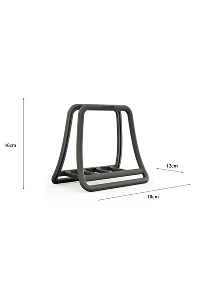 Choice Black Universal Vertical Laptop Stand Foldable Tablet Desktop Stand No...