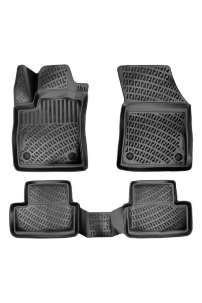 Umbrella Set of Rubber Car Mats for Renault Megane 4 Sedan 2016-