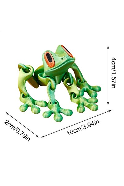 Choice4 Green 3D Printing Magnetic Frog Fridge Magnet Cute Novel Creativity H...