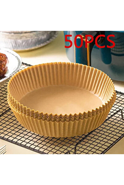 Choice 50PCS Brown 20-100Pcs Air Fryer Disposable Paper Liner Non-Stick Oil-p...