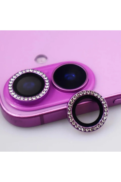 Choice غطاء حماية عدسة الكاميرا الماسي (قطعتان، بنفسجي، قطعتان أو ثلاث قطع) ل...