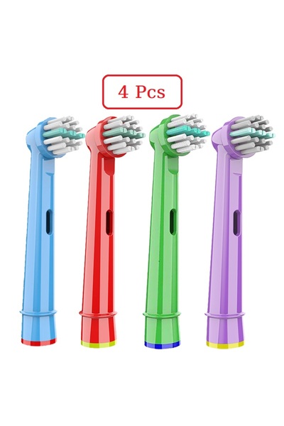Choice 4 Pcs 4 Pcs/Pack Kids Replacement Brush Heads For Oral B Children Elec...