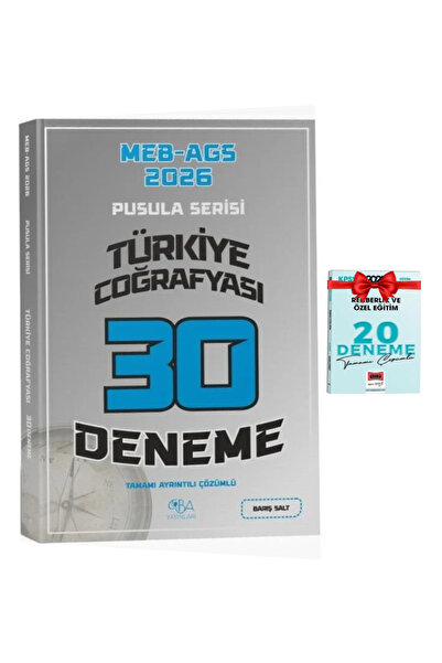 CBA Akademi 2026 MEB-AGS Pusula Serisi Tamamı Çözümlü Türkiye Coğrafyası Deneme