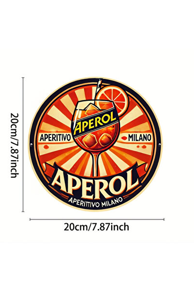 Choice لوحة معدنية دائرية مقاومة للماء من الحديد، مقاس 20 × 20 سم (7.87 × 7.8...