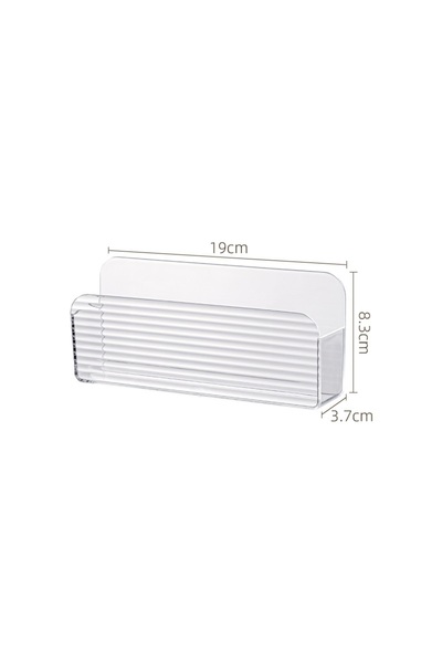 Choice 1pc Wall Mounted Storage Organizer, Cabinet Door Organizer, Clear Stor...