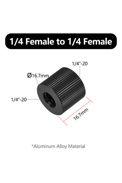Choice محول ألومنيوم من 1/4 بوصة إلى 3/8 بوصة، محول لولبي، حامل ملولب لكاميرا...