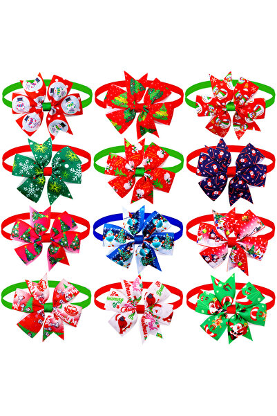 Choice1 ١٠ قطع كما هو موضح في الصورة ٥/١٠ ربطات عنق للكلاب الصغيرة بمناسبة عي...