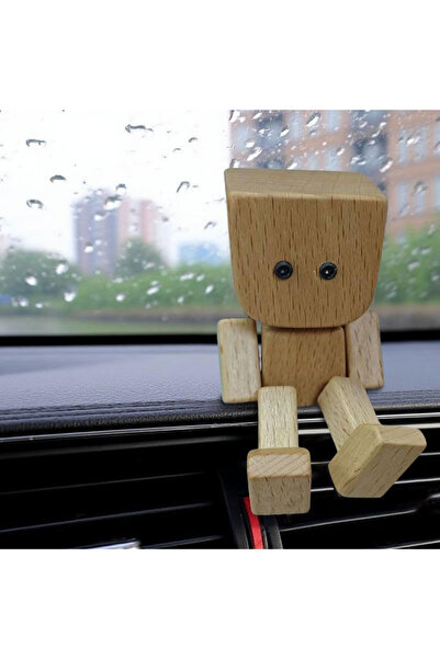 Choice قطعة واحدة جديدة من مجسم رجل خشبي يهتز، زينة سيارة، زينة صغيرة، مجسم ر...