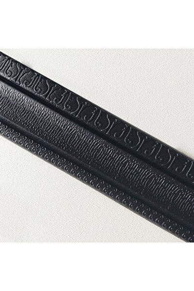 Choice ورق جدران أسود، قطعة واحدة، 2.3 متر × 7.8 سم، خط زخرفي، خط حافة، زخرفي...