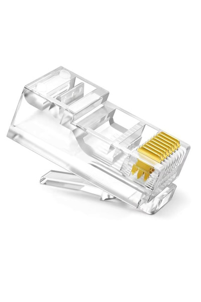 Choice 50 قطعة من موصلات CAT6 RJ45، موصلات شبكة CAT6 غير محمية، موصلات RJ45 ذ...