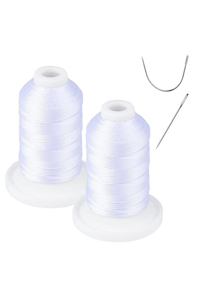 Choice4 2 White Simthread UV Resistant 250yards 100% Polyester Bonded Thread ...