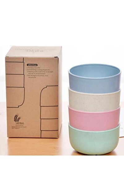 Choice Random Color 4 Pcs 4 Pcs of Rice Bowls Creatively Thickened Food Grade...