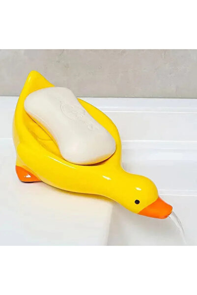 Choice Yellow Cute Duck Soap Box Cartoon Drainage Shelf Wall Mounted Bathroom...