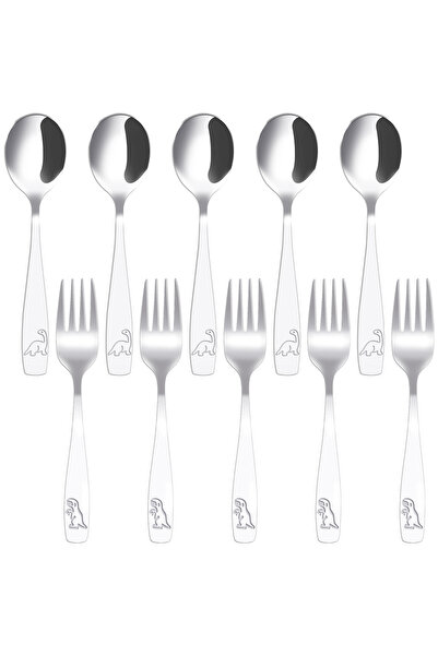 Choice 10PCS 10/20Pcs Toddler Silverware Set Stainless Steel Kids Utensil Set...