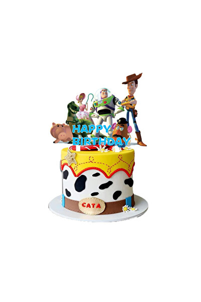 Miniso زينة كعكة ديزني توي ستوري قطعة واحدة، زينة عيد ميلاد توي ستوري، لوازم ...