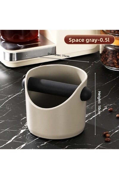 Choice1 GRAY Semi-automatic machine mini coffee grounds bin chipping box thic...