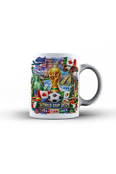 GIFTS4ALL Cană ceramică Campionatul Mondial de Fotbal 2026 – Model 1 ,cadou p...