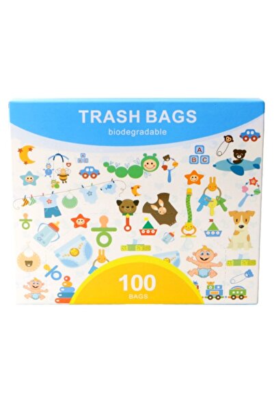 Choice 100Pcs Biodegradable Garbage Bags, Baby Diaper Garbage Bags, Kitchen W...