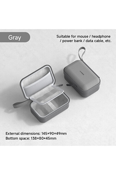 Choice حقيبة سفر لتنظيم الأجهزة الإلكترونية من هاجيبس باللون الرمادي، حقيبة م...