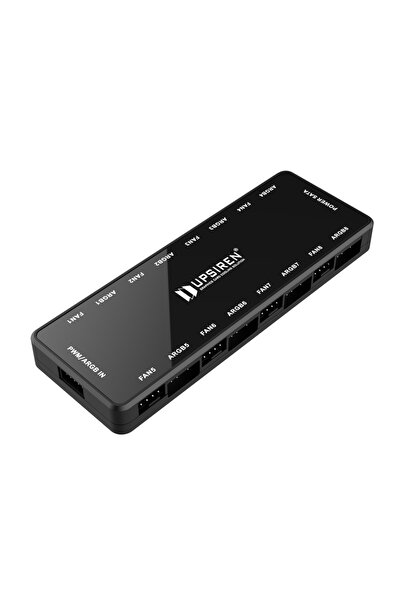 Choice HU-8 UPSIREN HU-8 ARGB PWM Fan Hub, 8 Ports with Magnetic Base, for Mo...