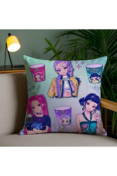 Choice 45X45cm z1 Pop-Cartoon Movie K-Pop Demon Hunters Pillow Case Anti-dust...