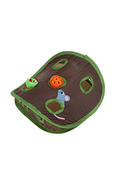 Choice لعبة تفاعلية للقطط من دارك أوبورن، تتضمن تسعة ثقوب، نفق للقطط مع جرس و...