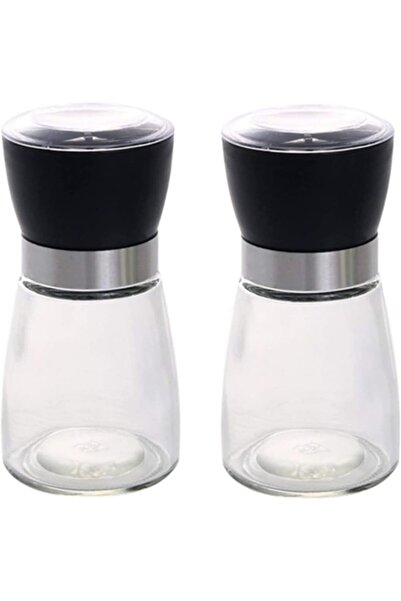 Choice قطعتان سعة 180 مل، نصف قطعة، مطحنة ملح وفلفل يدوية، مطحنة فلفل، مطحنة ...