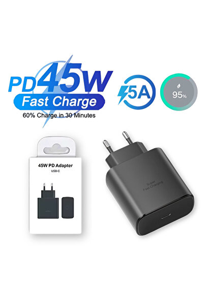 Choice شاحن فائق السرعة 45 وات بمقبس الاتحاد الأوروبي USB C لهاتف S23 S24 S25...