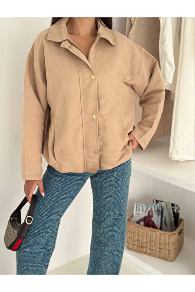 Noa&Noa Kadın Süet Görünümlü Ceket – Comfort Kalıp