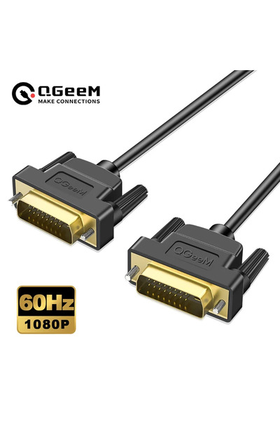 Choice كابل QGeeM DVI إلى DVI بطول 1.8 متر (6 أقدام) بدقة 2K، محول DVI لجهاز ...