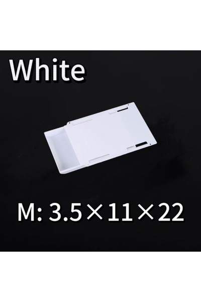 Choice white-M-1pcs Hidden Storage Box Desk Storage Drawer Self-Adhesive Plas...