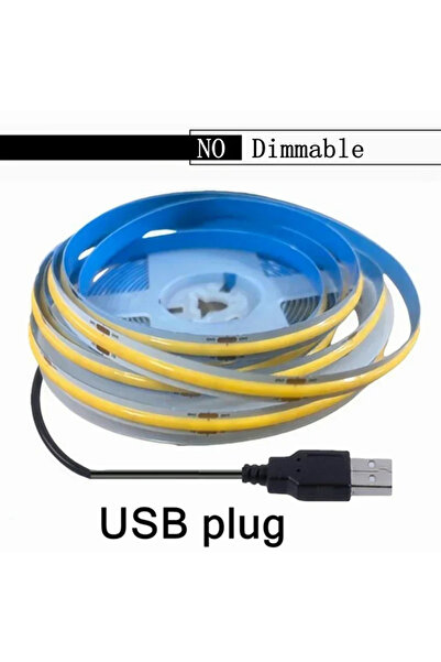 Choice 5m 5V-USB-8MM 6000K White USB Dimmable 5V USB 5m COB LED Strip Light w...