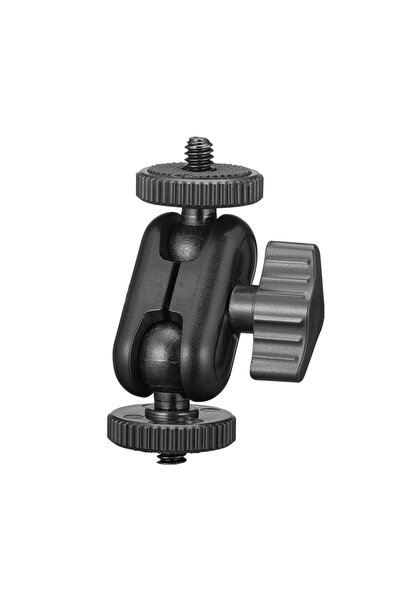 Choice ذراع سحري أسود برأسين كرويين مزدوجين مع كرة 15 مم، قابل للدوران 360 در...